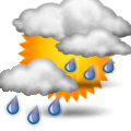 Trvalé srážky s možností krátkodobého občasného zlepšení Forecast icon
